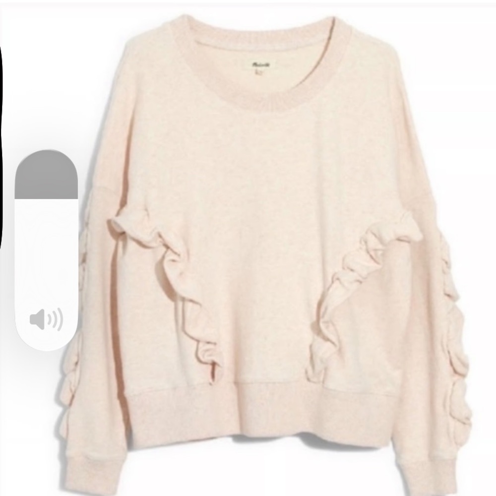 Madewell Women's Heather Ruffle Sweater